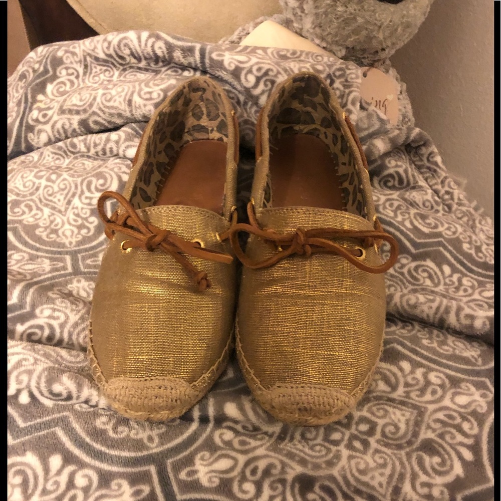 Gold Sperry Top-Sider